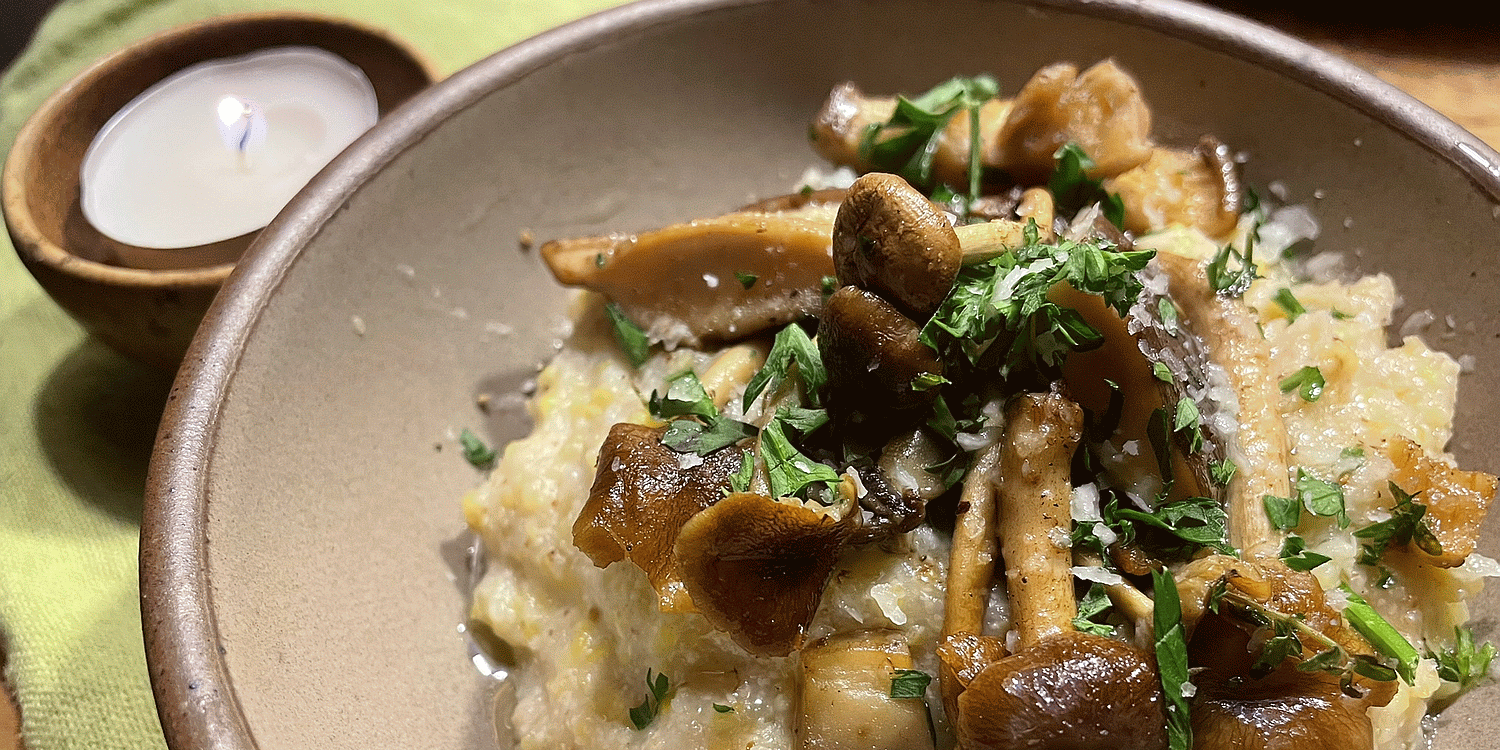 Polenta Taragna with Mushrooms